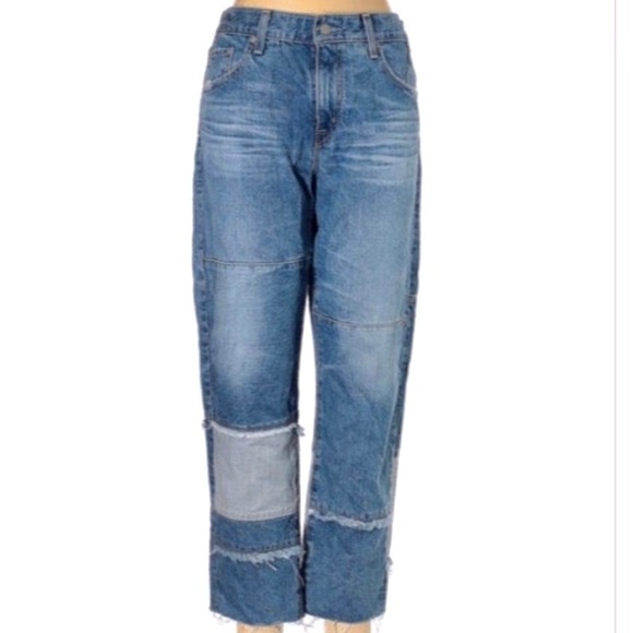 Adriano Goldschmied 100% Cotton Straight Leg Jeans Ex-Boyfriend Slim 31R - Picture 9 of 9